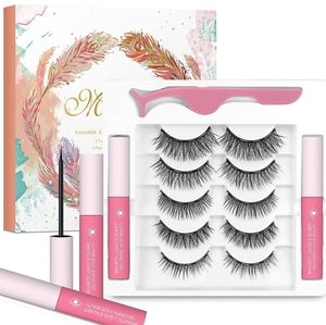 Magnetic Eyelashes and Eyeliner Set (5 pair/set)